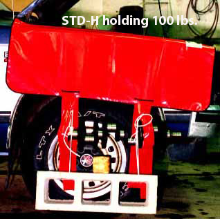 STD-H fender cover holding 100 pounds